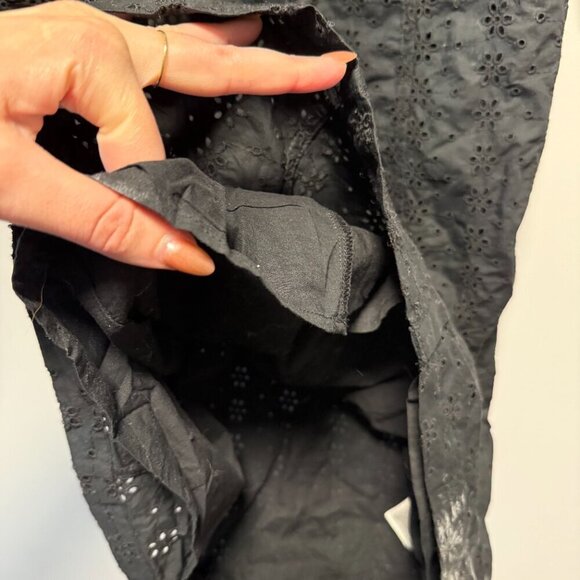 GAP Mini Black Dress Pointelle Medium - Picture 6 of 8